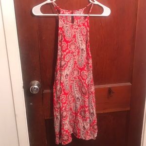 A spaghetti strapped dress